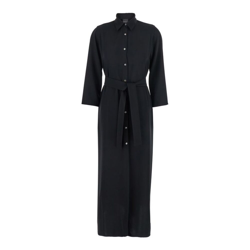 Plain Long Chemisier Dress